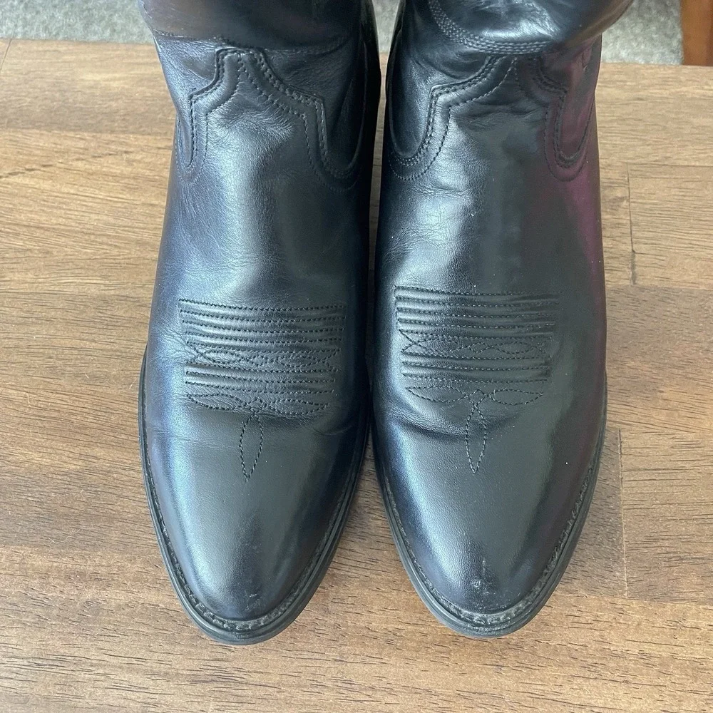 Ariat Heritage R Toe Western Boots Style 15701 Black Women's Size Us 9 B 40
